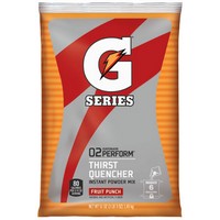 Gatorade 33690 Gatorade 51 Ounce Instant Powder Pouch Fruit Punch Electrolyte Drink - Yields 6 Gallons (14 Packets Per Case)